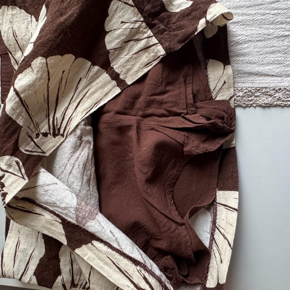 Abercrombie & Fitch Brown and Cream Skirt - Picture 3 of 3